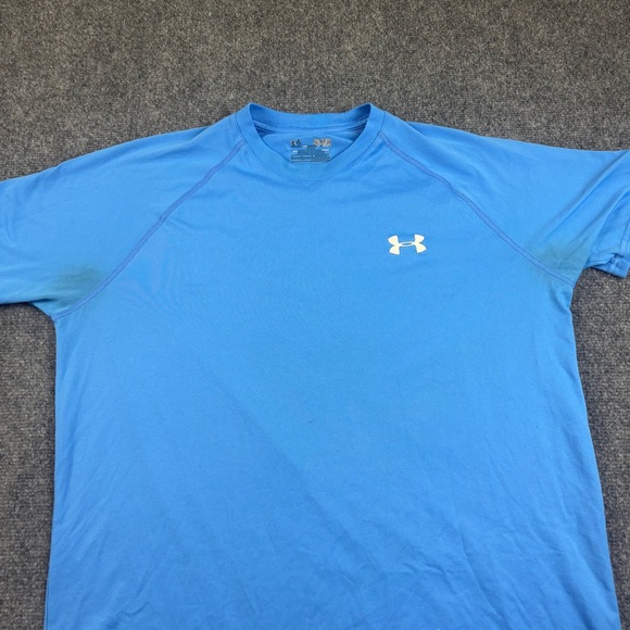 UNDER ARMOUR Men’s Light Blue Athletic T-Shirt size: Medium - Picture 3 of 6